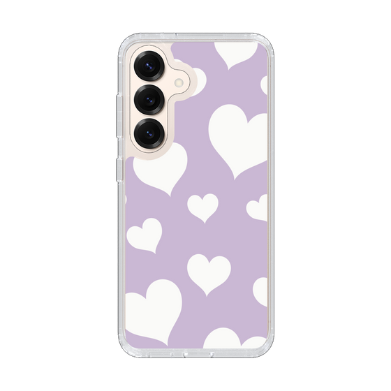 Slim Protection Case［ Dot Hearts - Purple ］