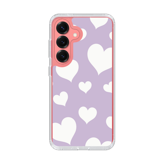 Slim Protection Case［ Dot Hearts - Purple ］