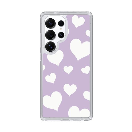 Slim Protection Case［ Dot Hearts - Purple ］