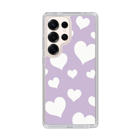Slim Protection Case［ Dot Hearts - Purple ］