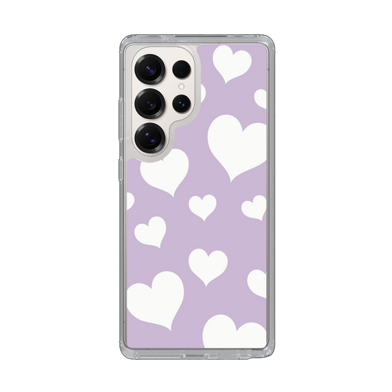 Slim Protection Case［ Dot Hearts - Purple ］