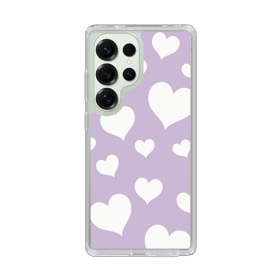 Slim Protection Case［ Dot Hearts - Purple ］
