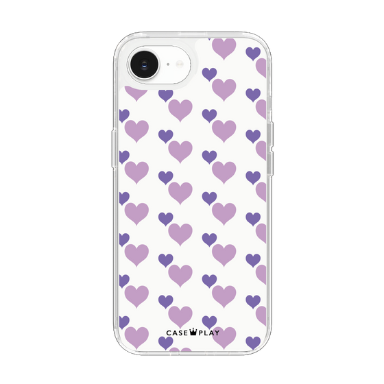 Slim Protection Case［ Stripe Hearts - Purple ］