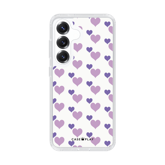 Slim Protection Case［ Stripe Hearts - Purple ］
