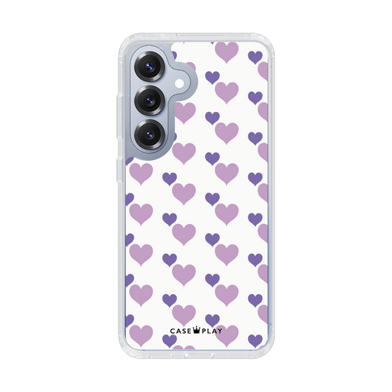 Slim Protection Case［ Stripe Hearts - Purple ］
