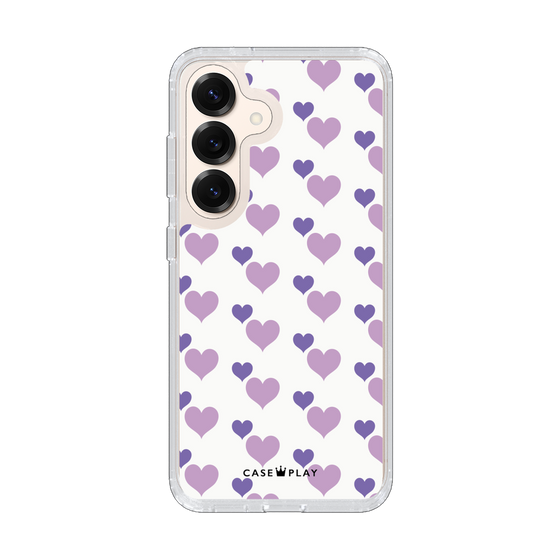 Slim Protection Case［ Stripe Hearts - Purple ］