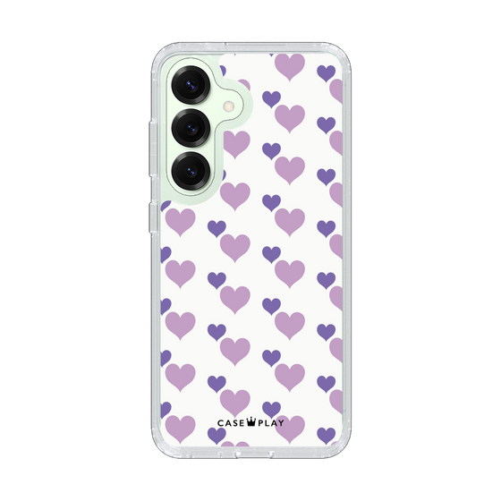 Slim Protection Case［ Stripe Hearts - Purple ］