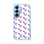 Slim Protection Case［ Stripe Hearts - Purple ］