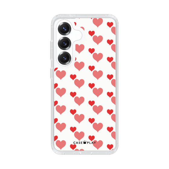 Slim Protection Case［ Stripe Hearts - Red ］