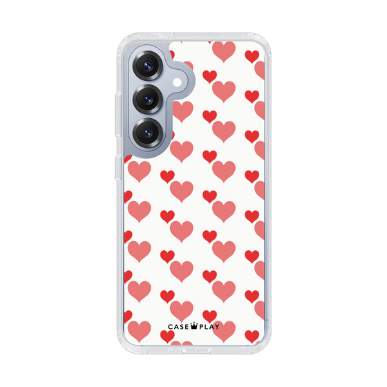 Slim Protection Case［ Stripe Hearts - Red ］
