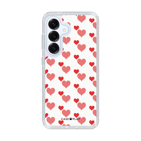Slim Protection Case［ Stripe Hearts - Red ］