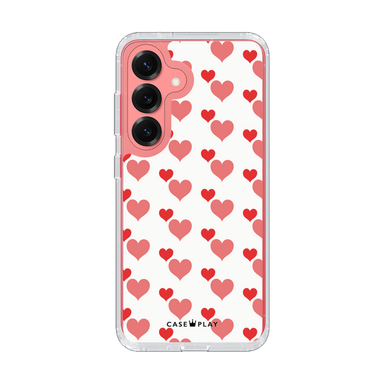 Slim Protection Case［ Stripe Hearts - Red ］