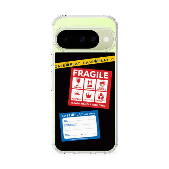 Slim Protection Case［ FRAGILE Stickers - Black ］