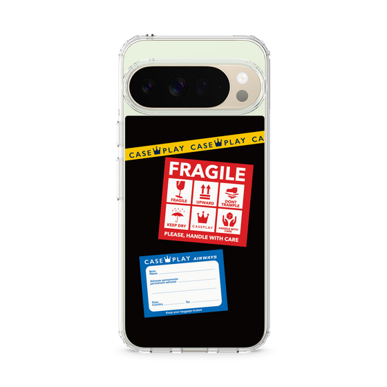 Slim Protection Case［ FRAGILE Stickers - Black ］