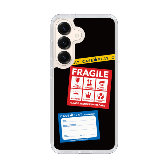 Slim Protection Case［ FRAGILE Stickers - Black ］