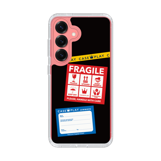 Slim Protection Case［ FRAGILE Stickers - Black ］
