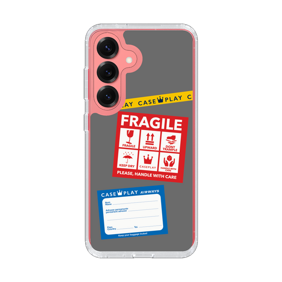 Slim Protection Case［ FRAGILE Stickers - Gray ］