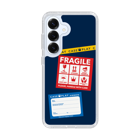Slim Protection Case［ FRAGILE Stickers - Navy ］