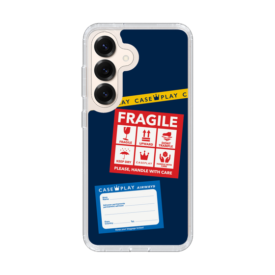 Slim Protection Case［ FRAGILE Stickers - Navy ］