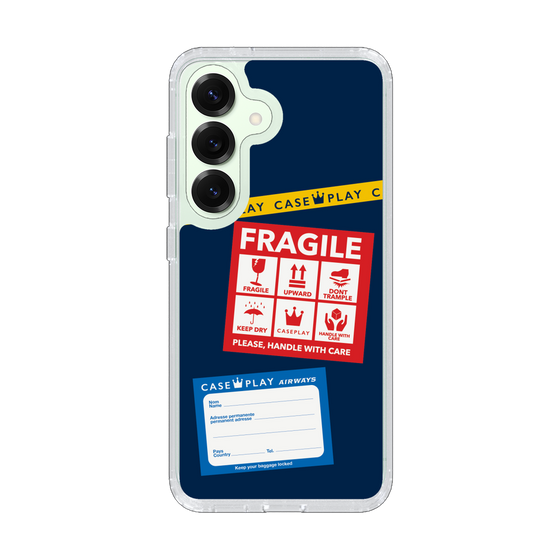 Slim Protection Case［ FRAGILE Stickers - Navy ］