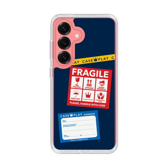 Slim Protection Case［ FRAGILE Stickers - Navy ］