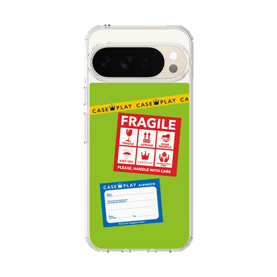 Slim Protection Case［ FRAGILE Stickers - Green ］