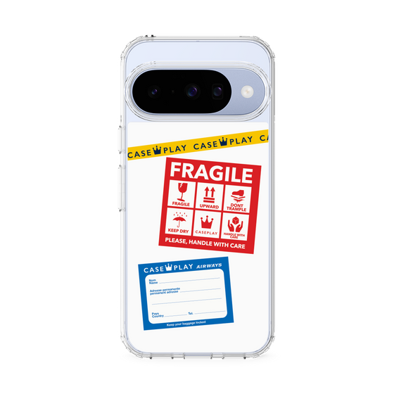 Slim Protection Case［ FRAGILE Stickers - White ］