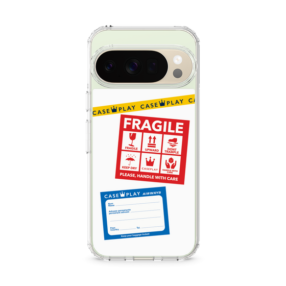 Slim Protection Case［ FRAGILE Stickers - White ］