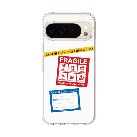 Slim Protection Case［ FRAGILE Stickers - White ］