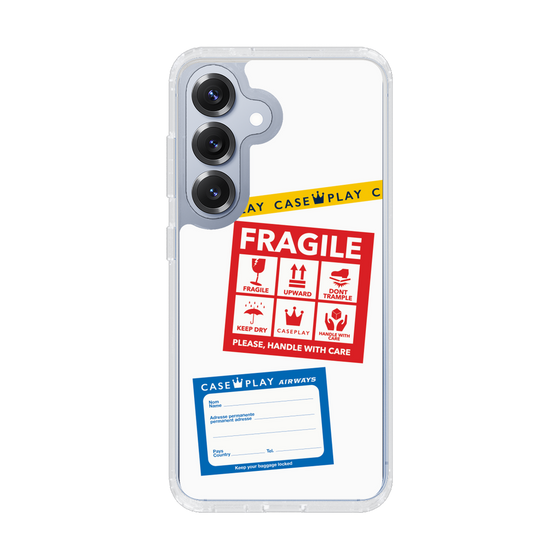 Slim Protection Case［ FRAGILE Stickers - White ］