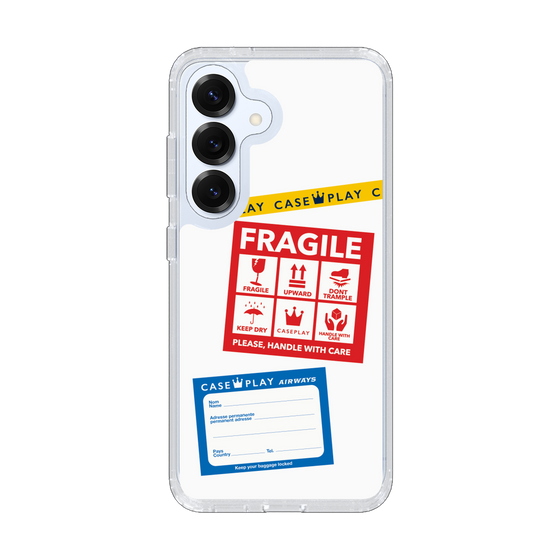 Slim Protection Case［ FRAGILE Stickers - White ］