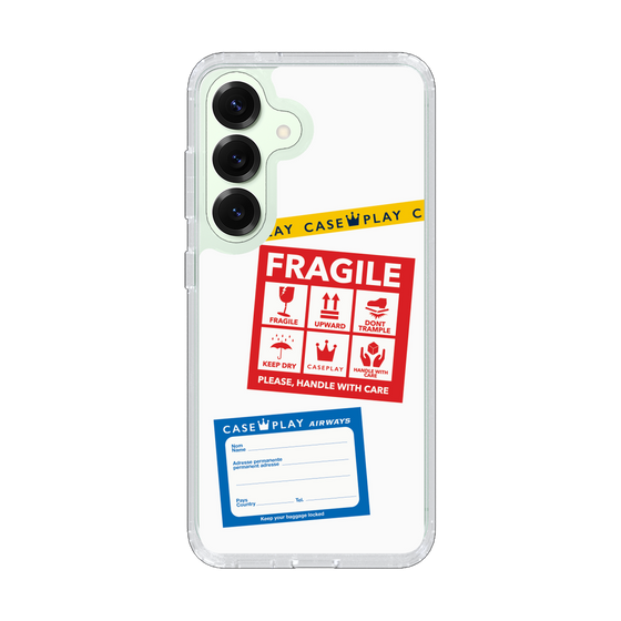 Slim Protection Case［ FRAGILE Stickers - White ］