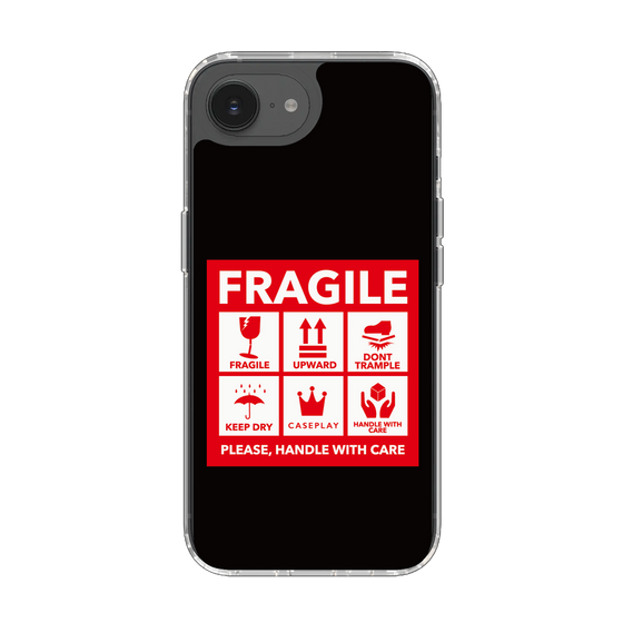 Slim Protection Case［ FRAGILE Sticker - Black ］