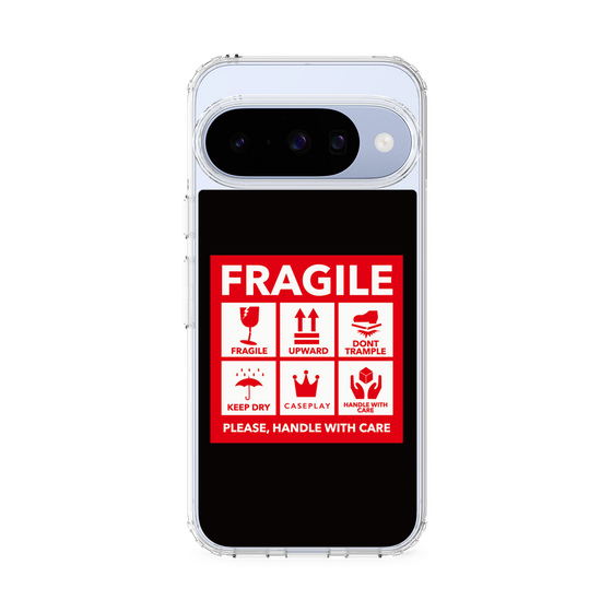 Slim Protection Case［ FRAGILE Sticker - Black ］