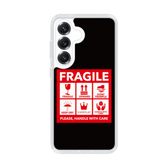 Slim Protection Case［ FRAGILE Sticker - Black ］