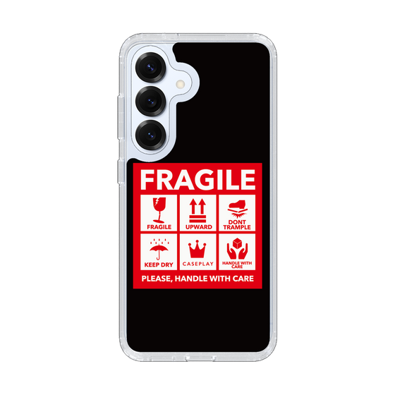 Slim Protection Case［ FRAGILE Sticker - Black ］