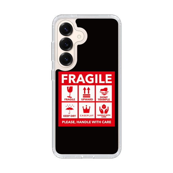 Slim Protection Case［ FRAGILE Sticker - Black ］