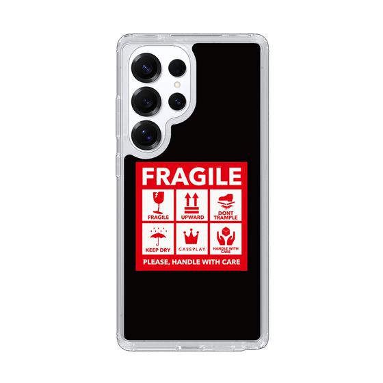 Slim Protection Case［ FRAGILE Sticker - Black ］