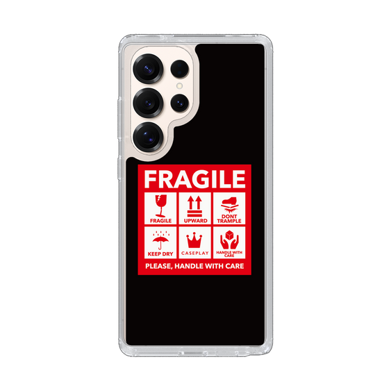 Slim Protection Case［ FRAGILE Sticker - Black ］
