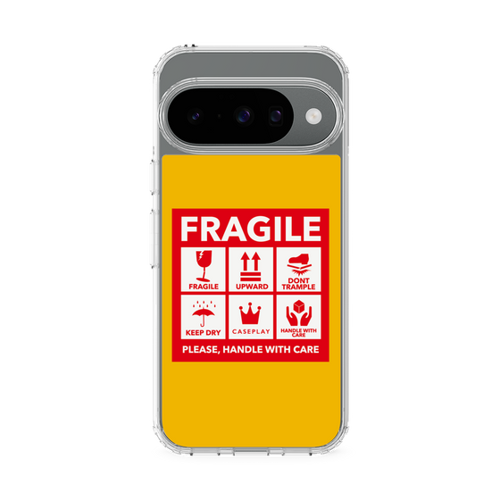 Slim Protection Case［ FRAGILE Sticker - Yellow ］