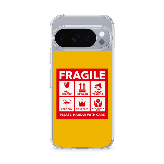 Slim Protection Case［ FRAGILE Sticker - Yellow ］