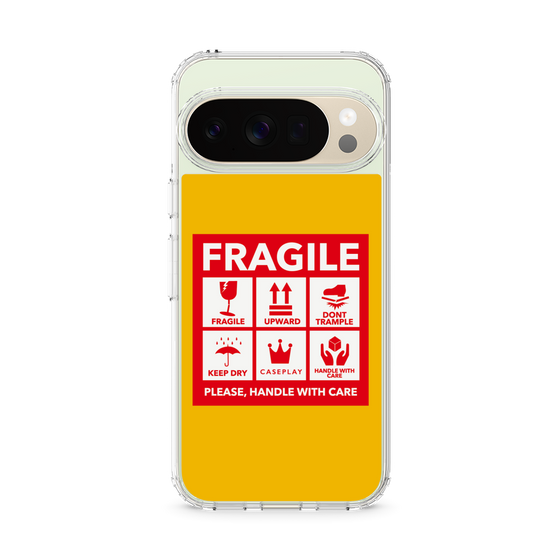 Slim Protection Case［ FRAGILE Sticker - Yellow ］