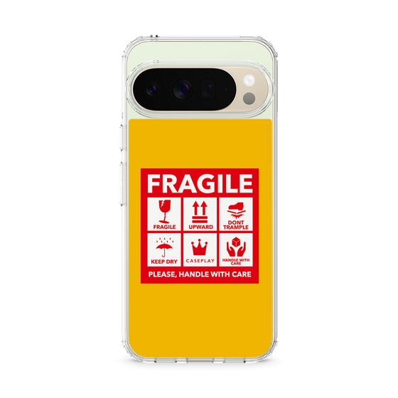 Slim Protection Case［ FRAGILE Sticker - Yellow ］