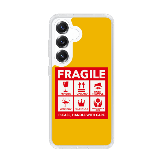 Slim Protection Case［ FRAGILE Sticker - Yellow ］