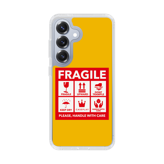 Slim Protection Case［ FRAGILE Sticker - Yellow ］
