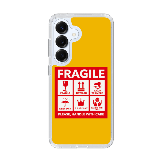 Slim Protection Case［ FRAGILE Sticker - Yellow ］