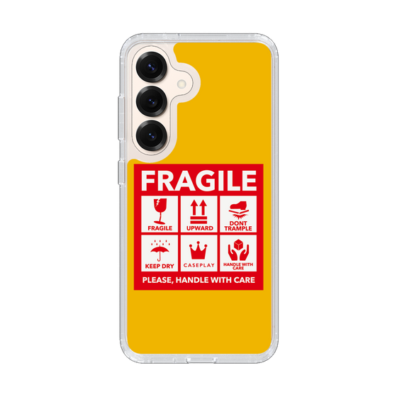 Slim Protection Case［ FRAGILE Sticker - Yellow ］