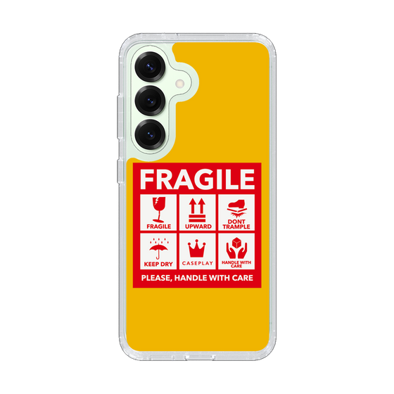 Slim Protection Case［ FRAGILE Sticker - Yellow ］