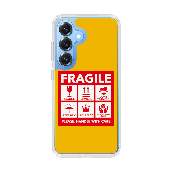 Slim Protection Case［ FRAGILE Sticker - Yellow ］
