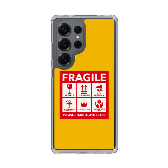 Slim Protection Case［ FRAGILE Sticker - Yellow ］